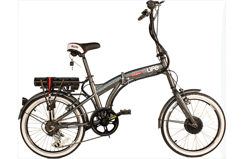 eBike Infusion Grey Folding Electric Bike-Factory Reconditioned