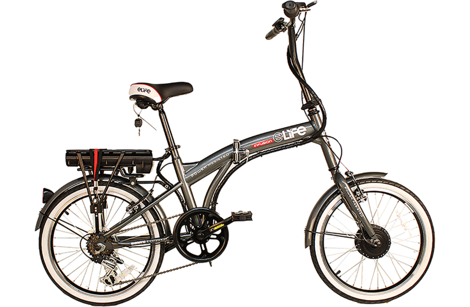 eBike Infusion Grey Folding Electric Bike-Factory Reconditioned